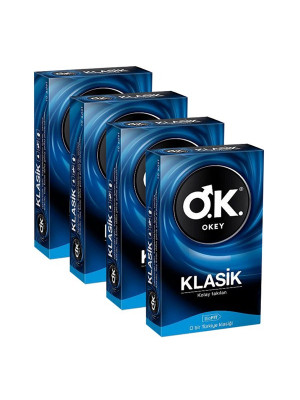  4 Kutu Okey Klasik Prezervatif 10'lu Paket